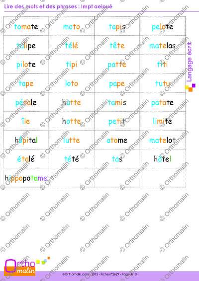 Page 4 de la fiche
