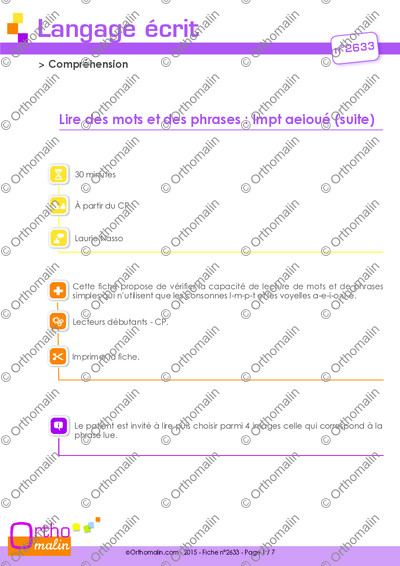 Page 1 de la fiche