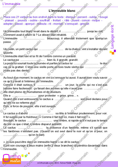 Page 2 de la fiche