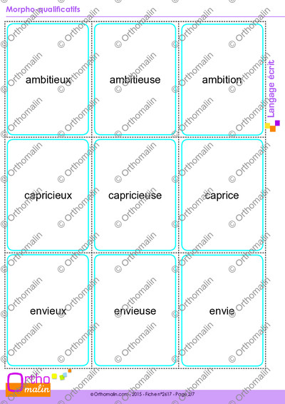 Page 2 de la fiche