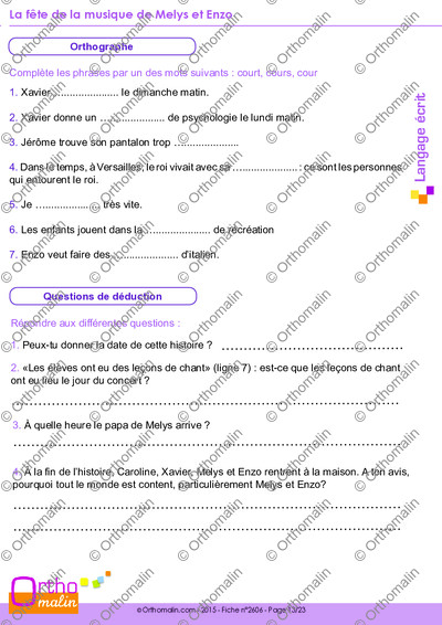 Page 13 de la fiche