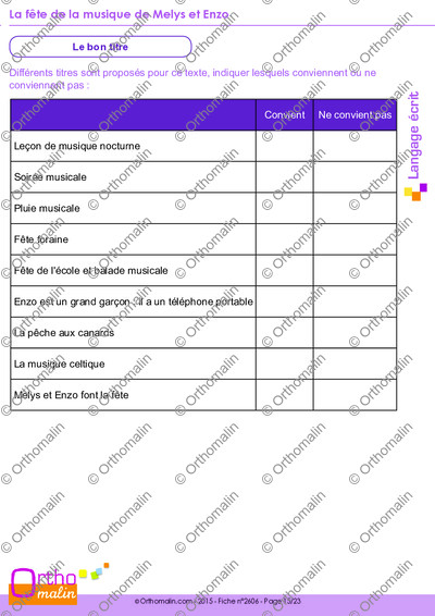 Page 15 de la fiche