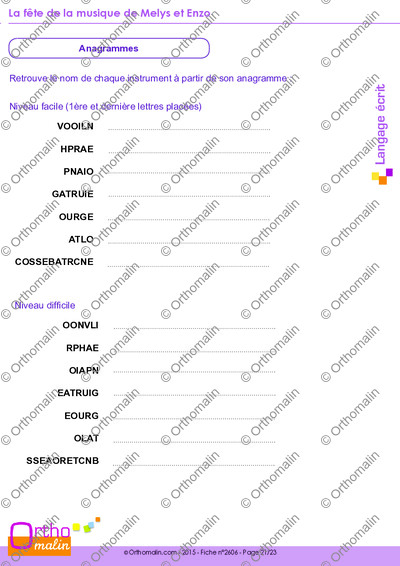 Page 21 de la fiche