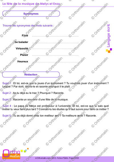 Page 23 de la fiche