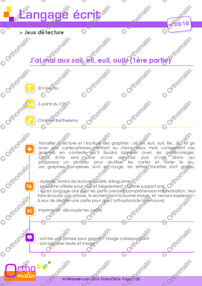 Page 1 de la fiche