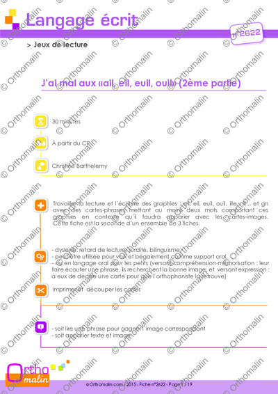 Page 1 de la fiche