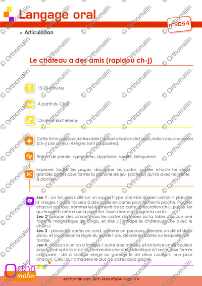Page 1 de la fiche