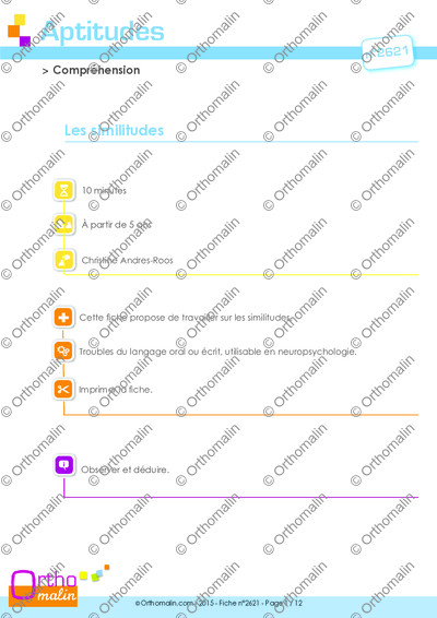 Page 1 de la fiche