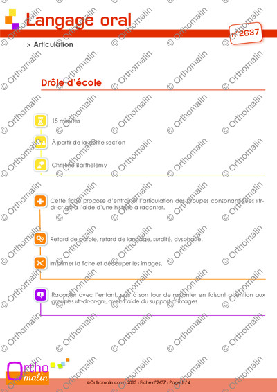 Page 1 de la fiche