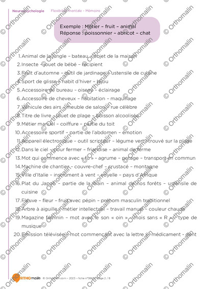 Page 2 de la fiche