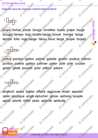 Page 2 de la fiche