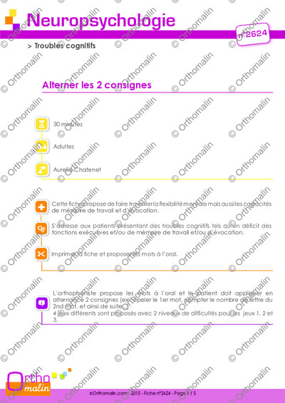 Page 1 de la fiche