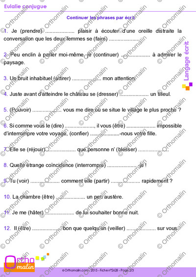 Page 2 de la fiche