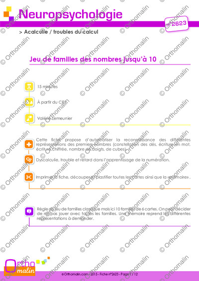 Page 1 de la fiche