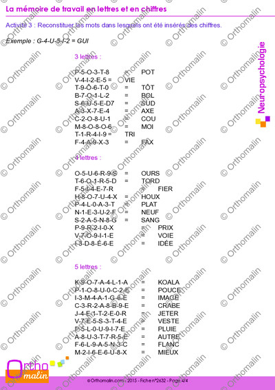 Page 4 de la fiche