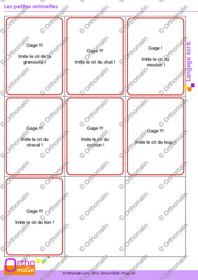 Page 5 de la fiche