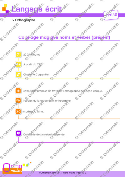Page 1 de la fiche