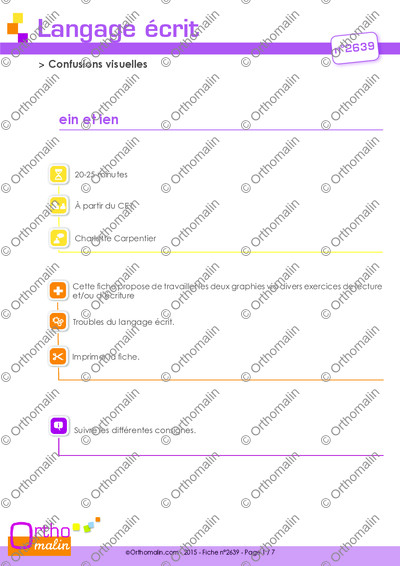 Page 1 de la fiche