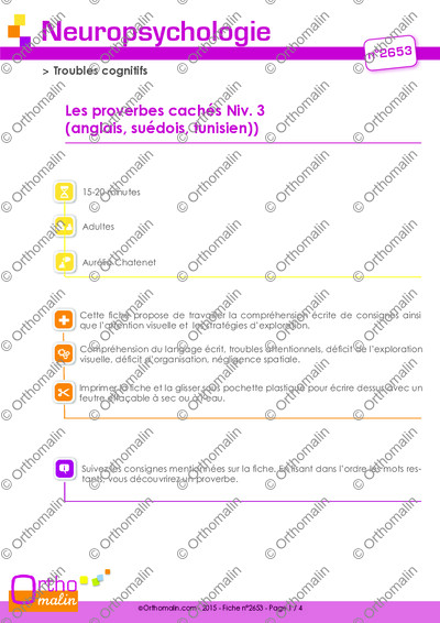 Page 1 de la fiche