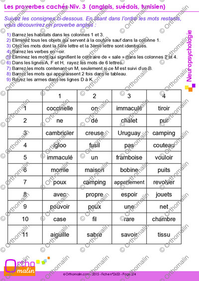 Page 2 de la fiche