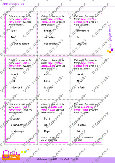 Page 3 de la fiche