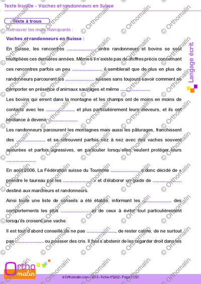 Page 11 de la fiche
