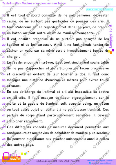 Page 5 de la fiche