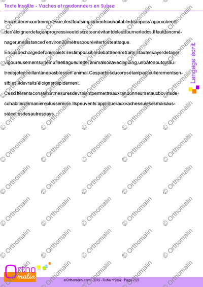 Page 7 de la fiche