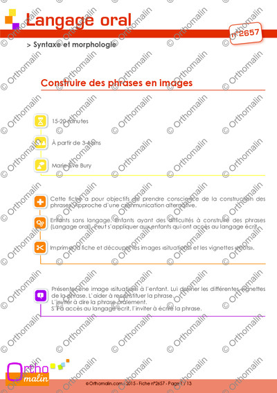 Page 1 de la fiche