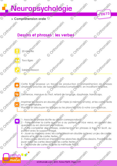Page 1 de la fiche