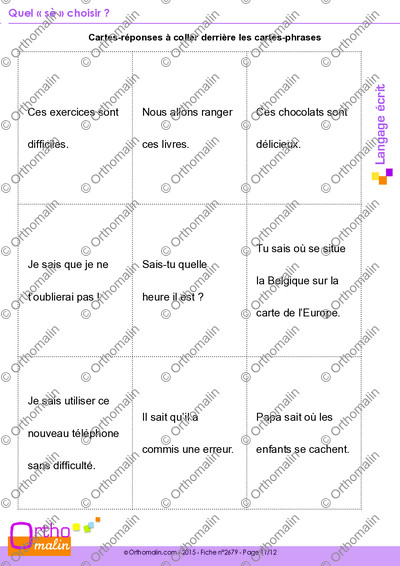 Page 11 de la fiche