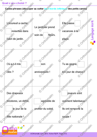 Page 7 de la fiche