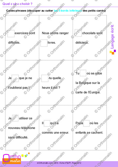 Page 8 de la fiche