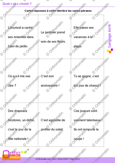 Page 10 de la fiche