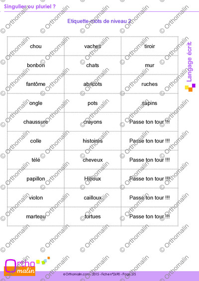 Page 3 de la fiche