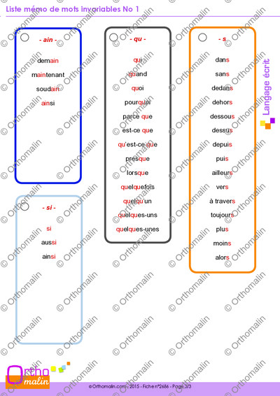 Page 3 de la fiche