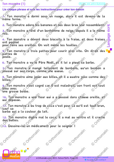 Page 3 de la fiche