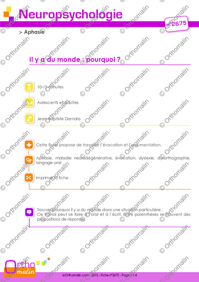 Page 1 de la fiche