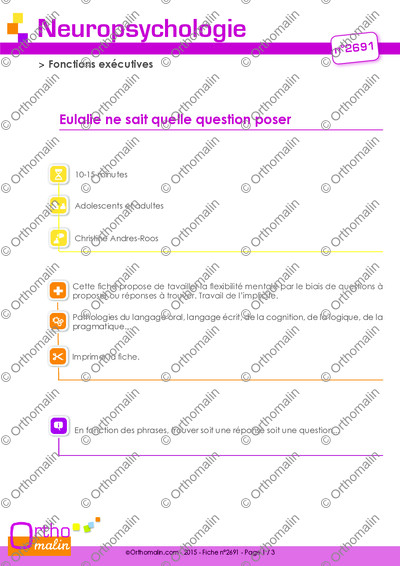 Page 1 de la fiche