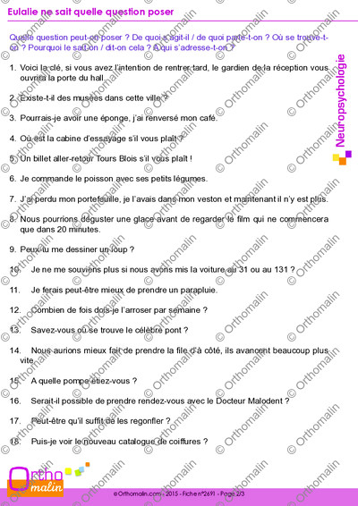 Page 2 de la fiche