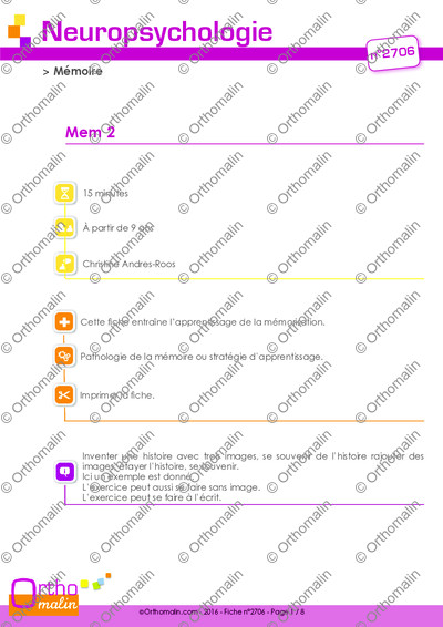 Page 1 de la fiche