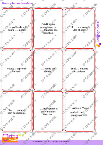 Page 3 de la fiche