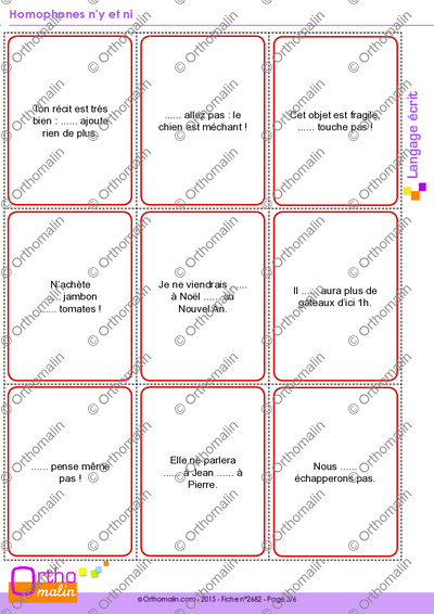 Page 3 de la fiche