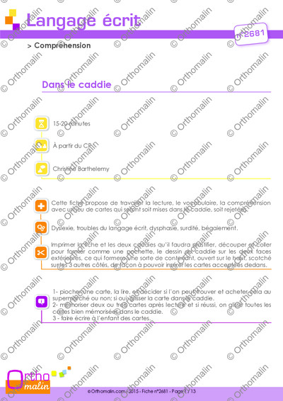 Page 1 de la fiche
