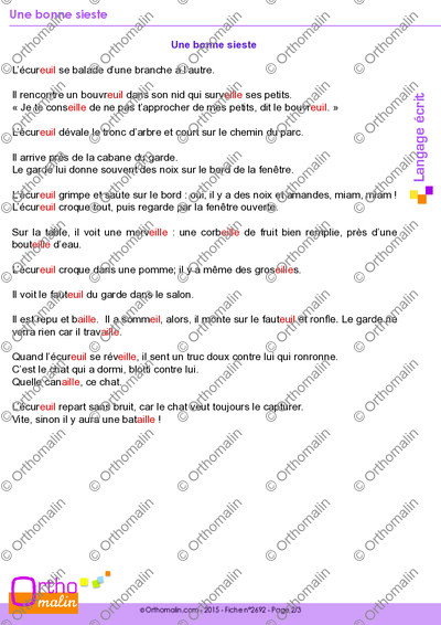 Page 2 de la fiche