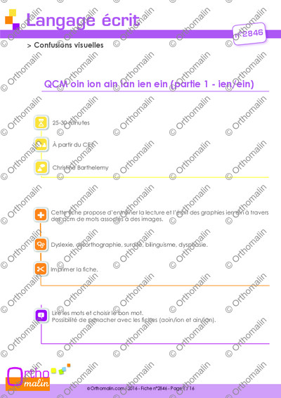 Page 1 de la fiche