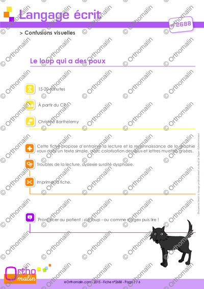 Page 1 de la fiche
