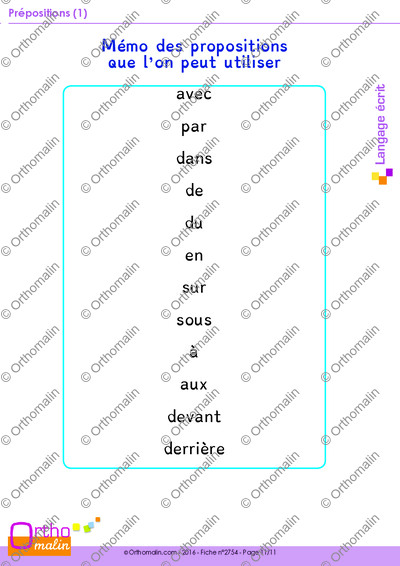 Page 11 de la fiche