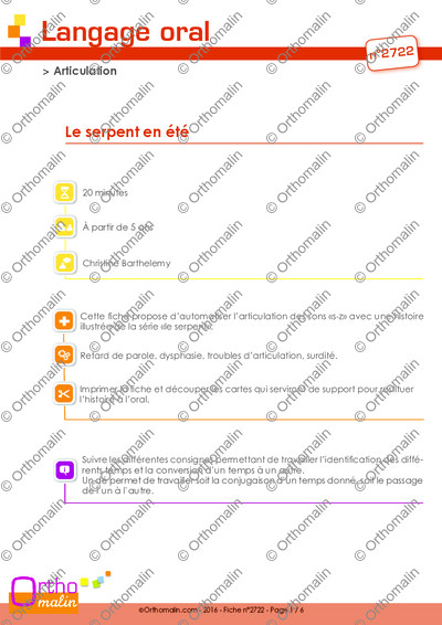 Page 1 de la fiche