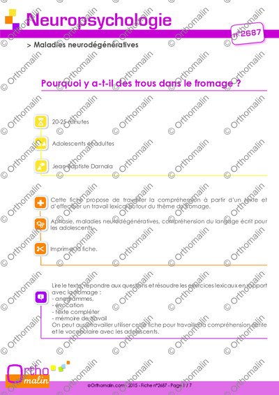 Page 1 de la fiche